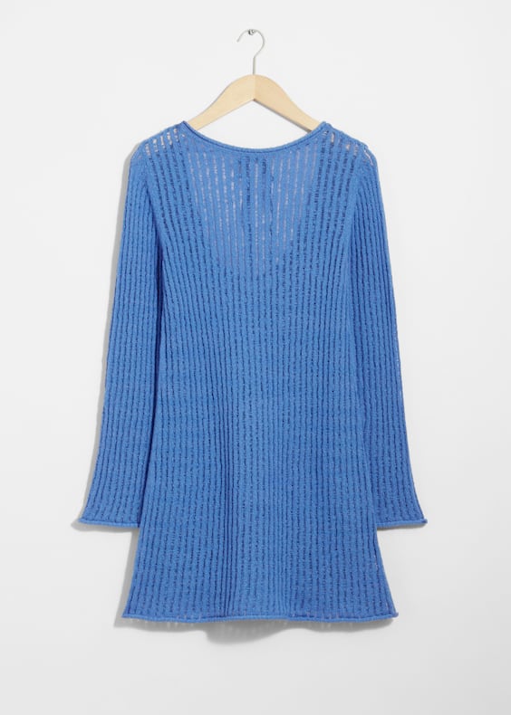 Rib-Knit Mini Dress