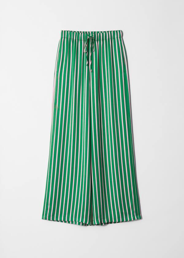 Drawstring Satin Trousers