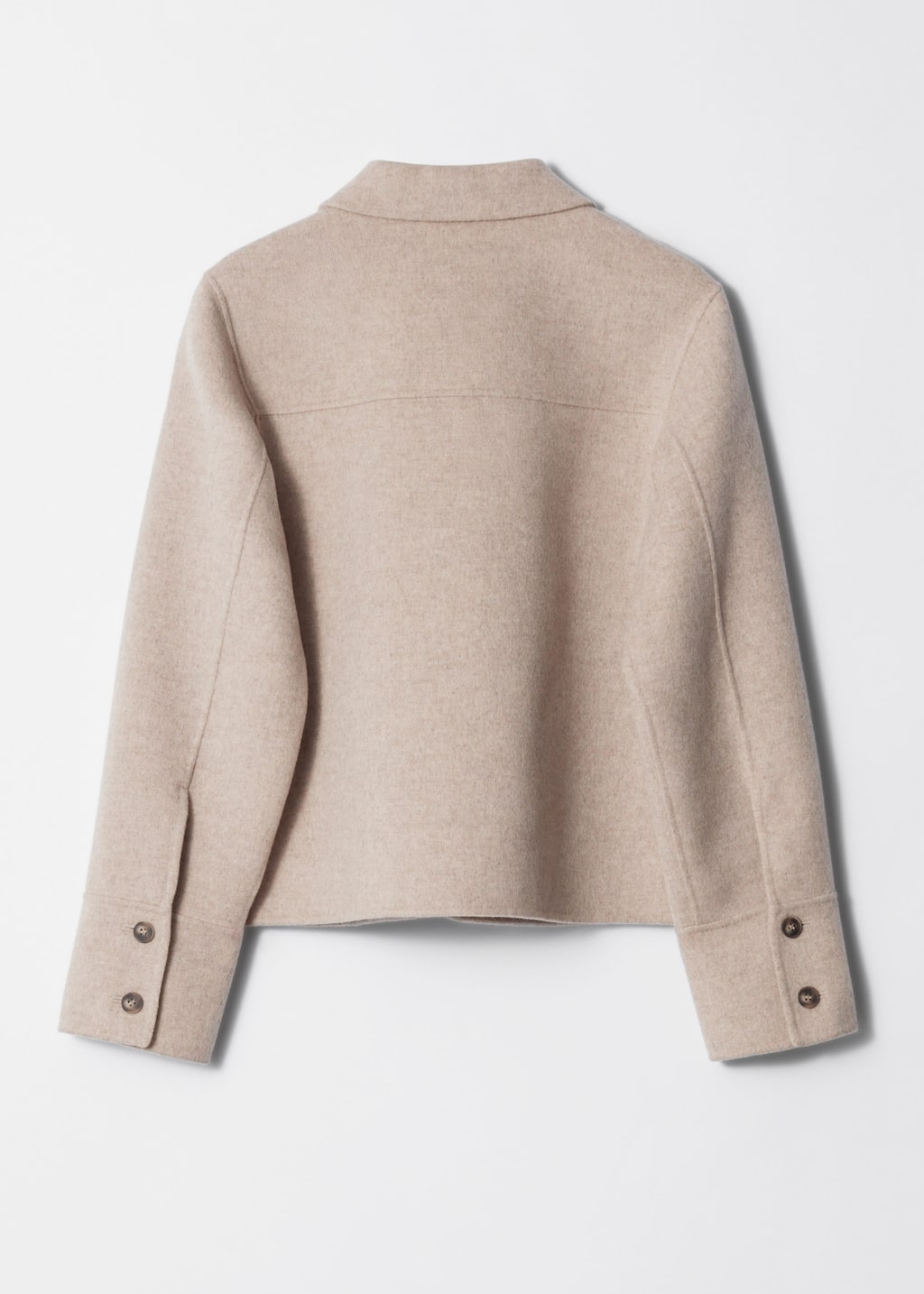 Collared Wool Jacket - Beige - & Other Stories