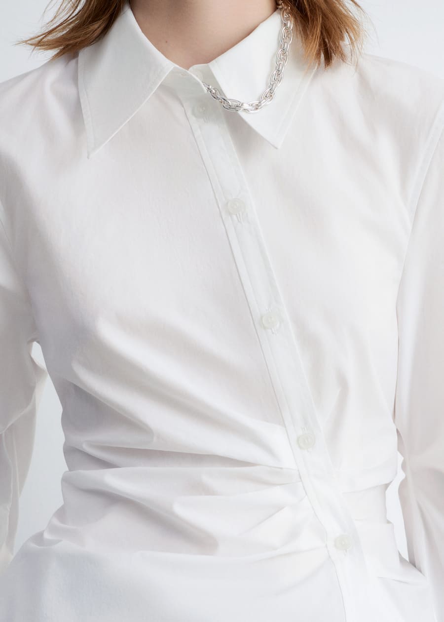 Asymmetrical Cotton Shirt