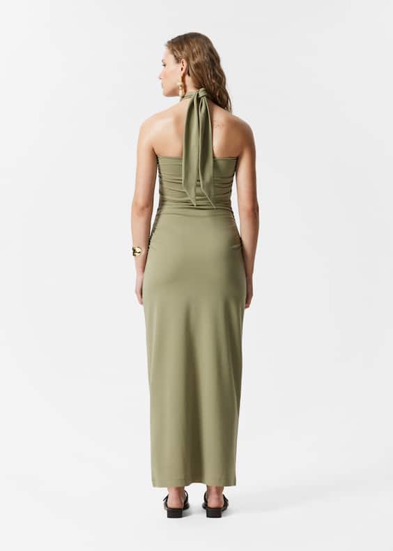 Halterneck Midi Dress