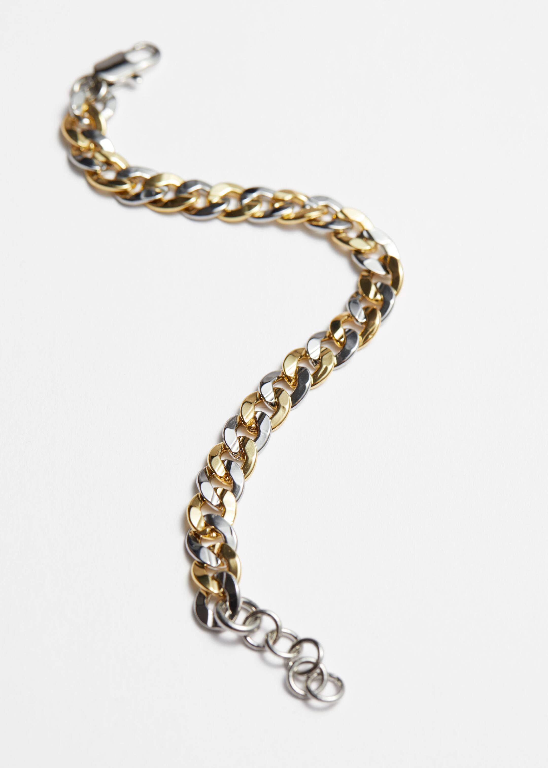 Silver- and Gold-tone Bracelet - {{variantName}} - Descriptive Detail