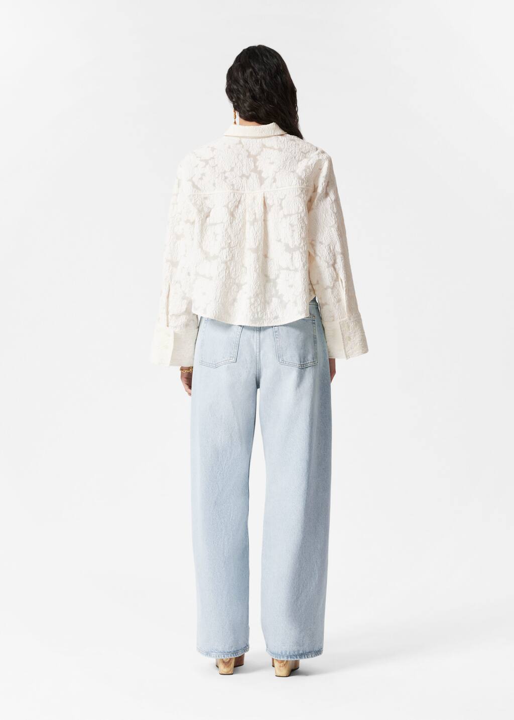 【おまけ付】 Jacquard Shirt Stories Other & - Shirts - White - レディースウェア