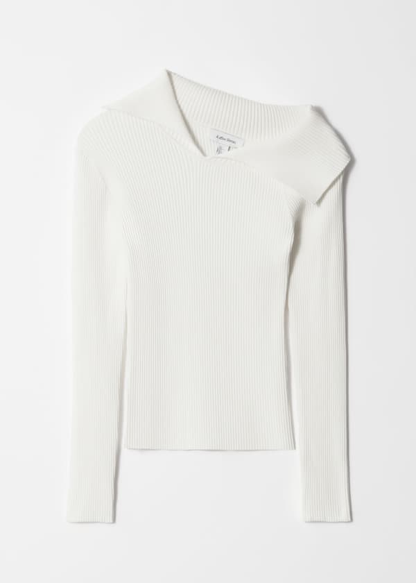 Rib-Knit Off-Shoulder Top
