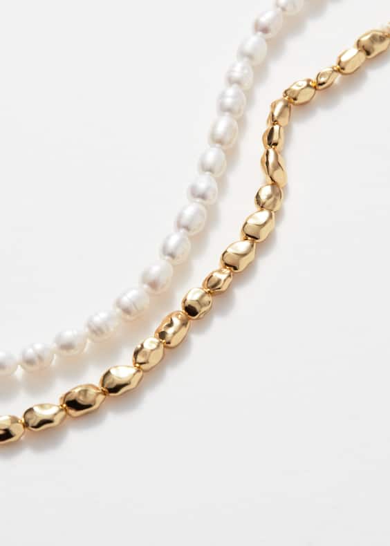 Short Irregular Bead Necklace