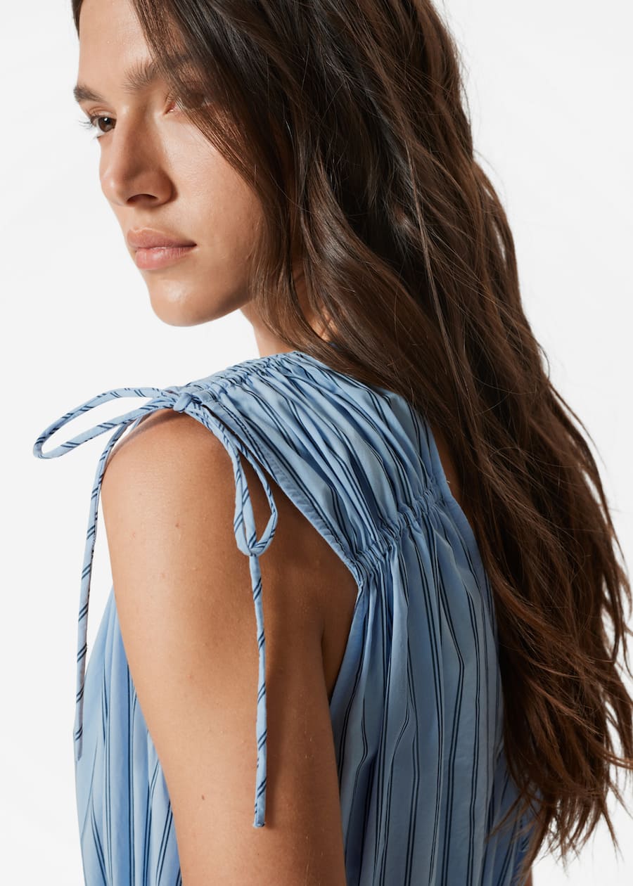 Tie-Detailed Midi Dress