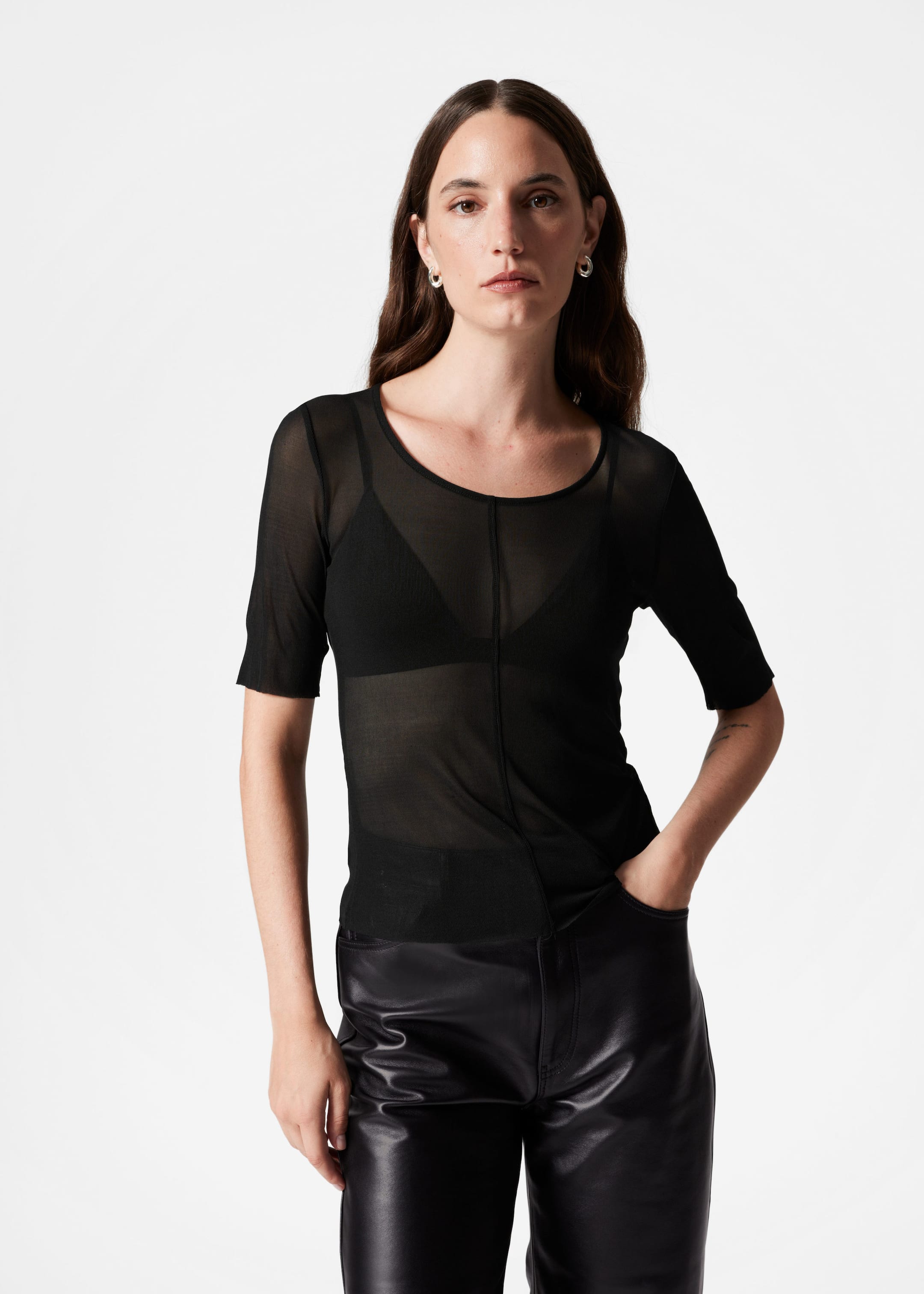 Image of Sheer Silk Top