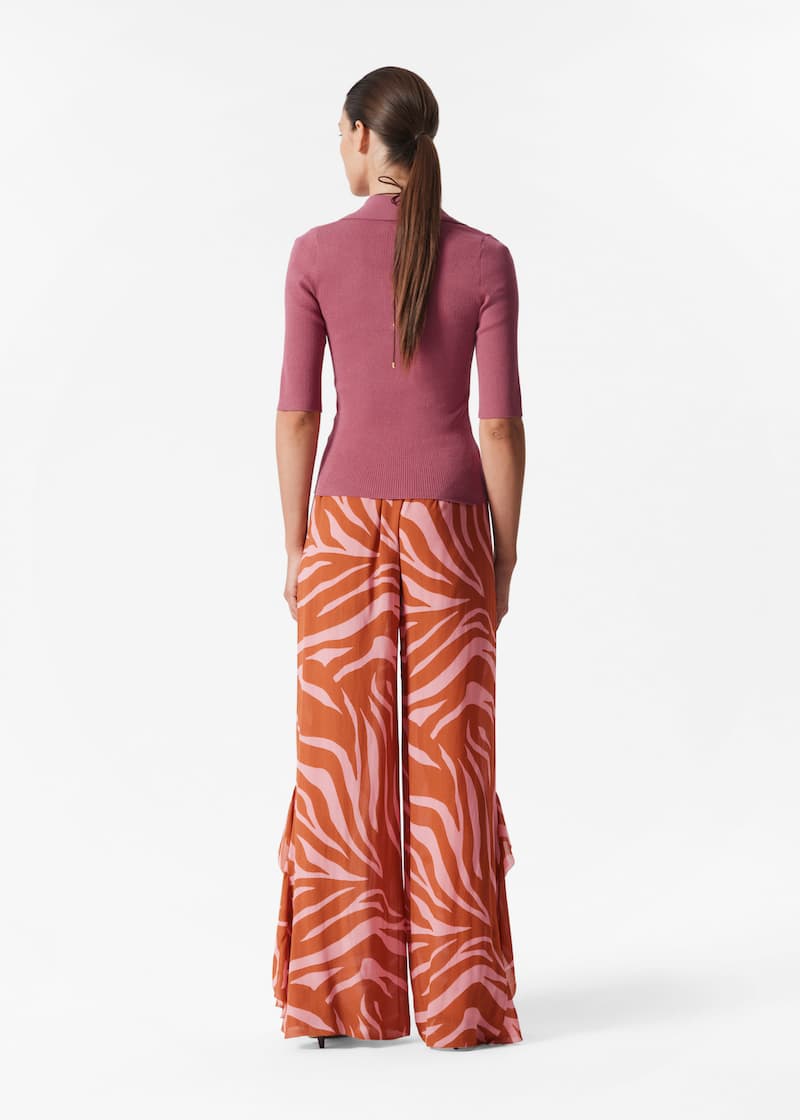 Collared Short-Sleeve Top
