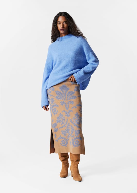 Knitted Jacquard Skirt