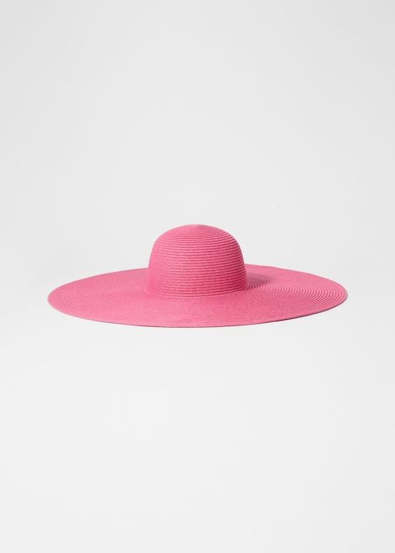 Wide-Brim Straw Hat