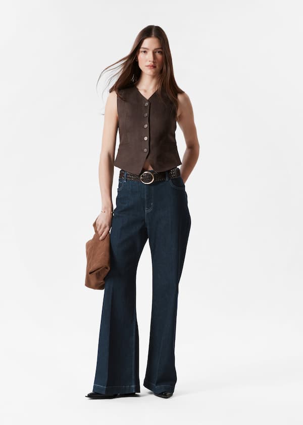 Tailored Linen Vest