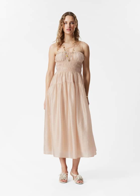 Ruched Midi Dress
