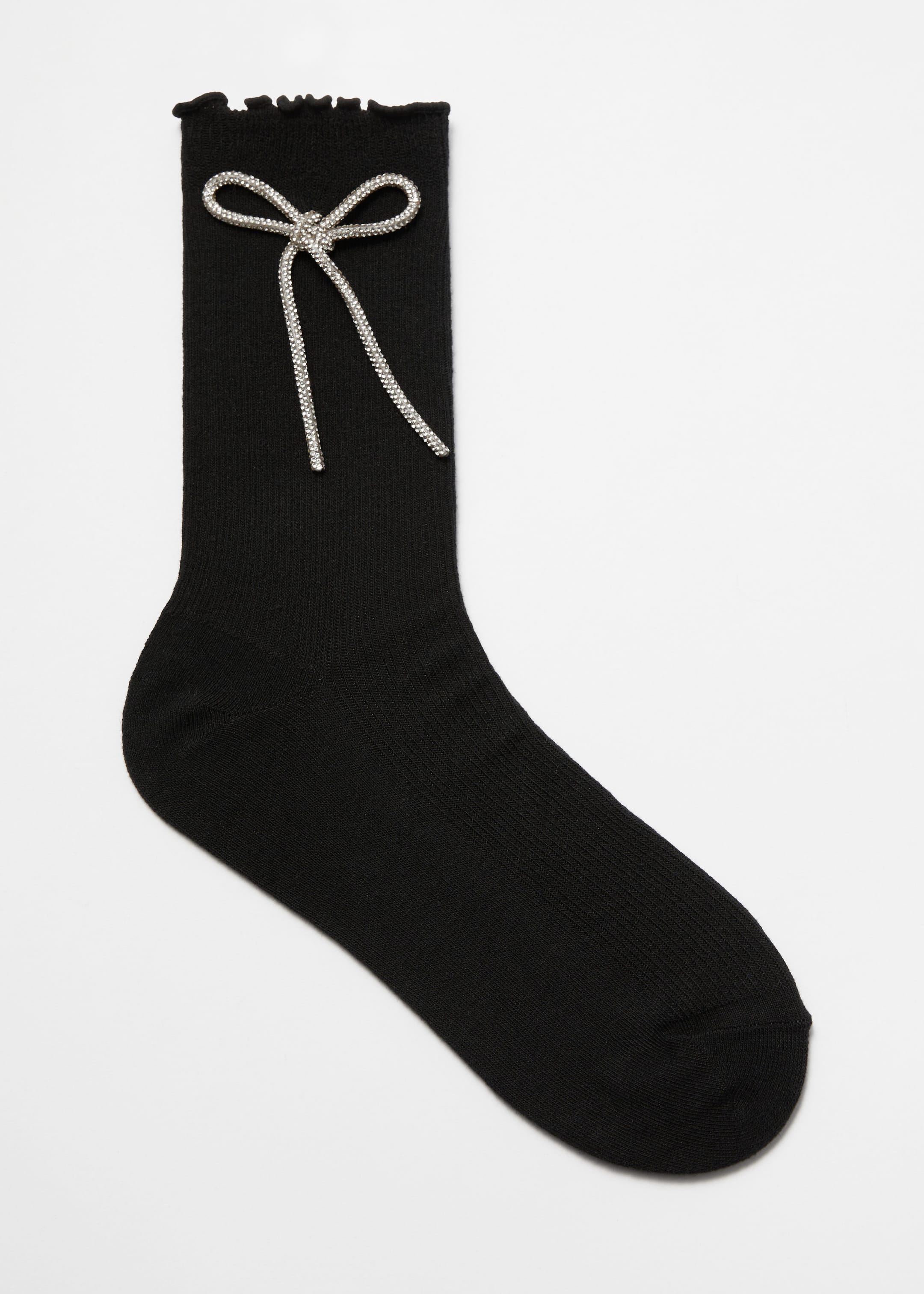 Image of Bow Embellished Socks