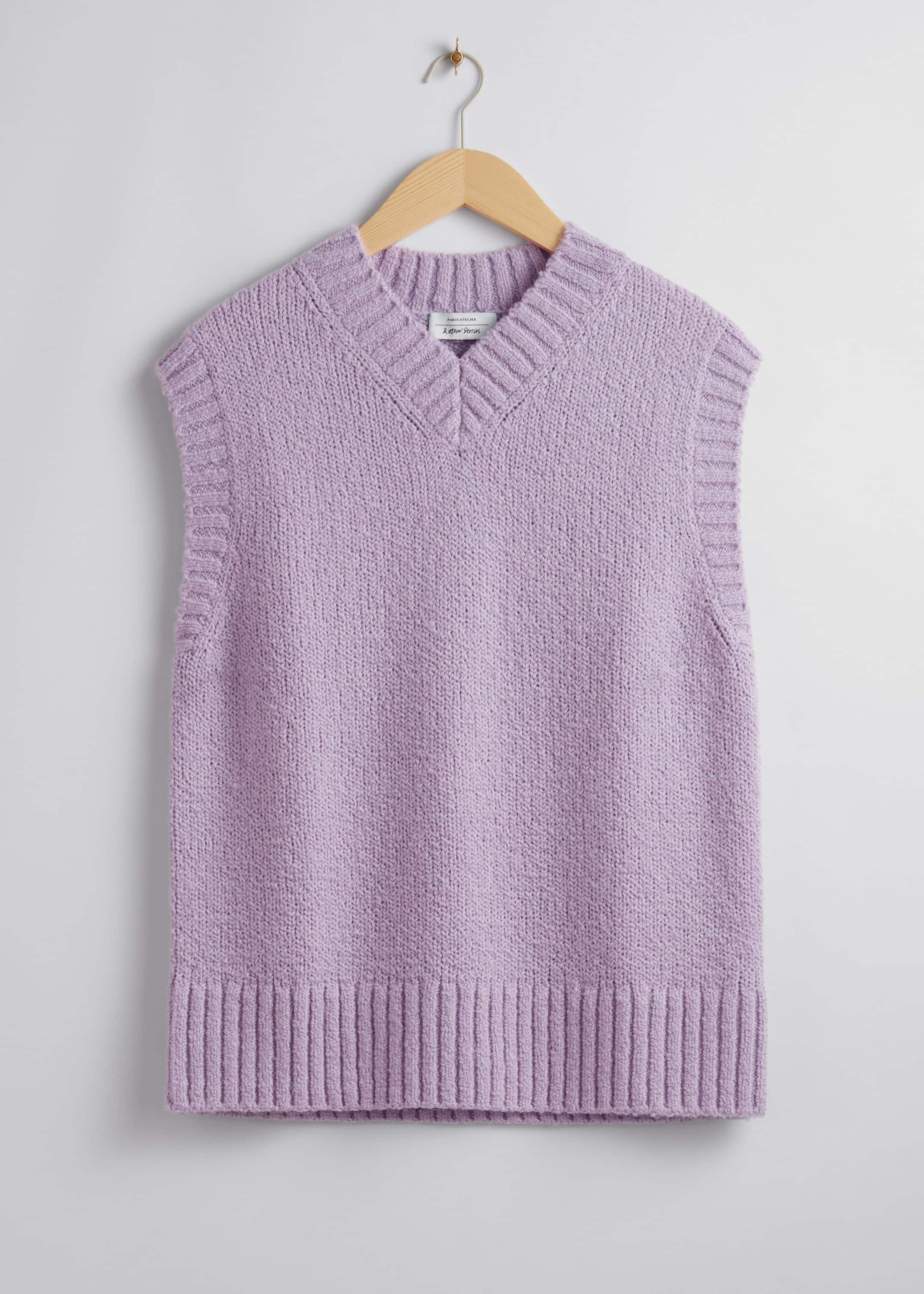 Wool Knit Vest - Lilac - Still Life