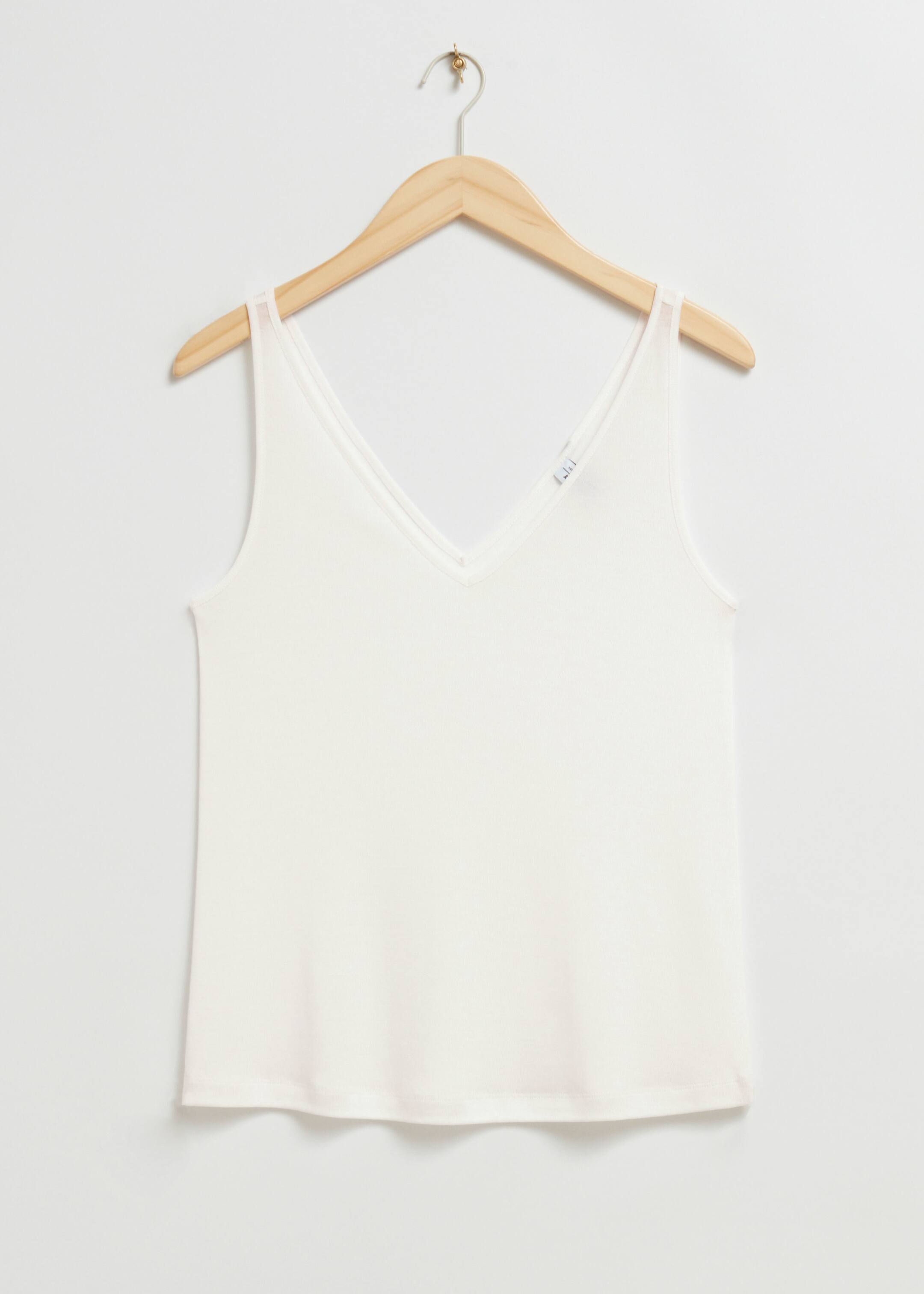 Loose-Fit V-Neck Vest Top