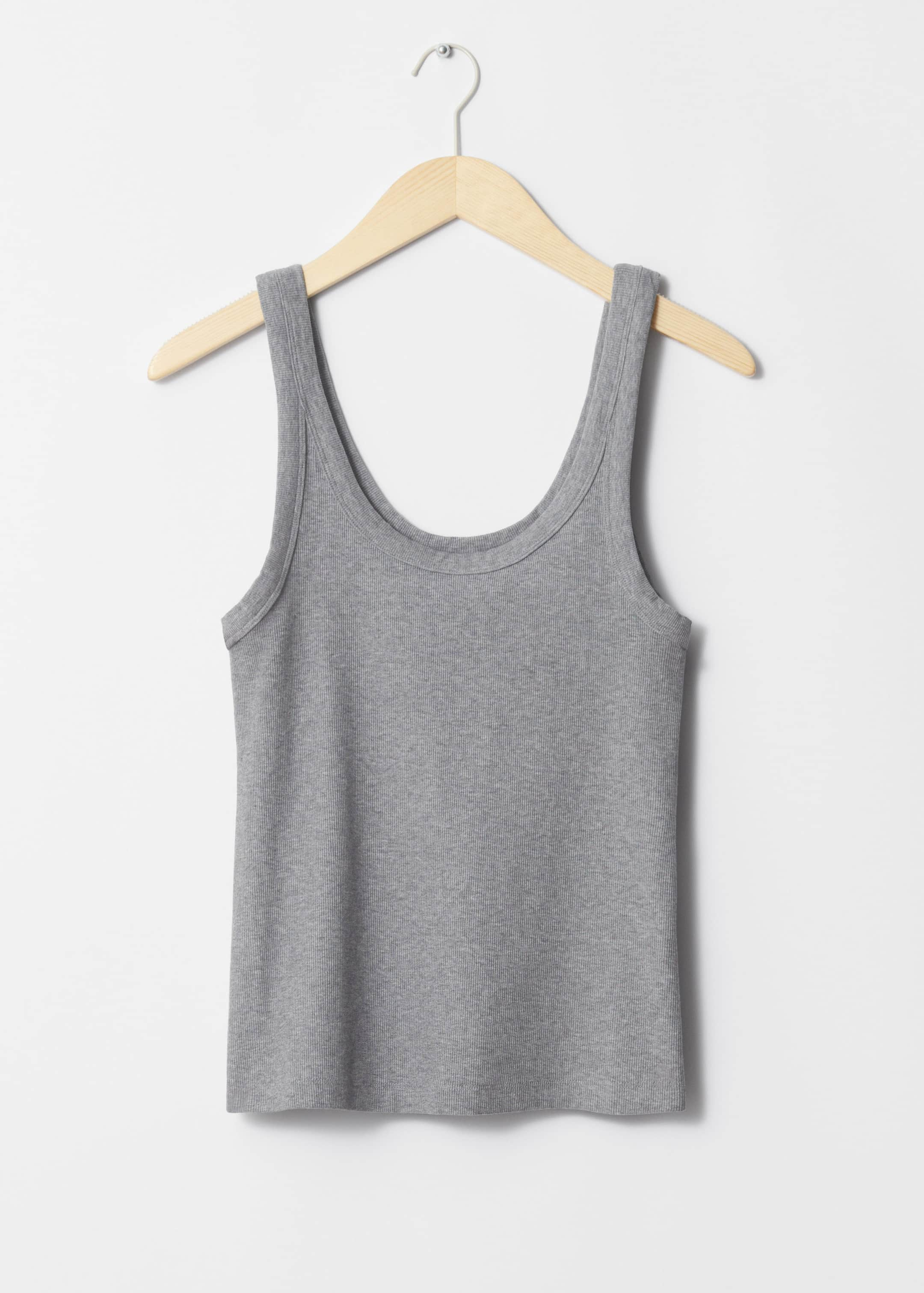 Scoop-Neck Tank Top - White - Still Life