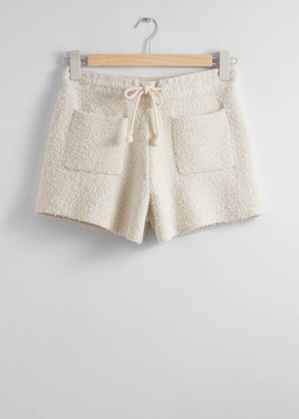 Textured Knit Shorts