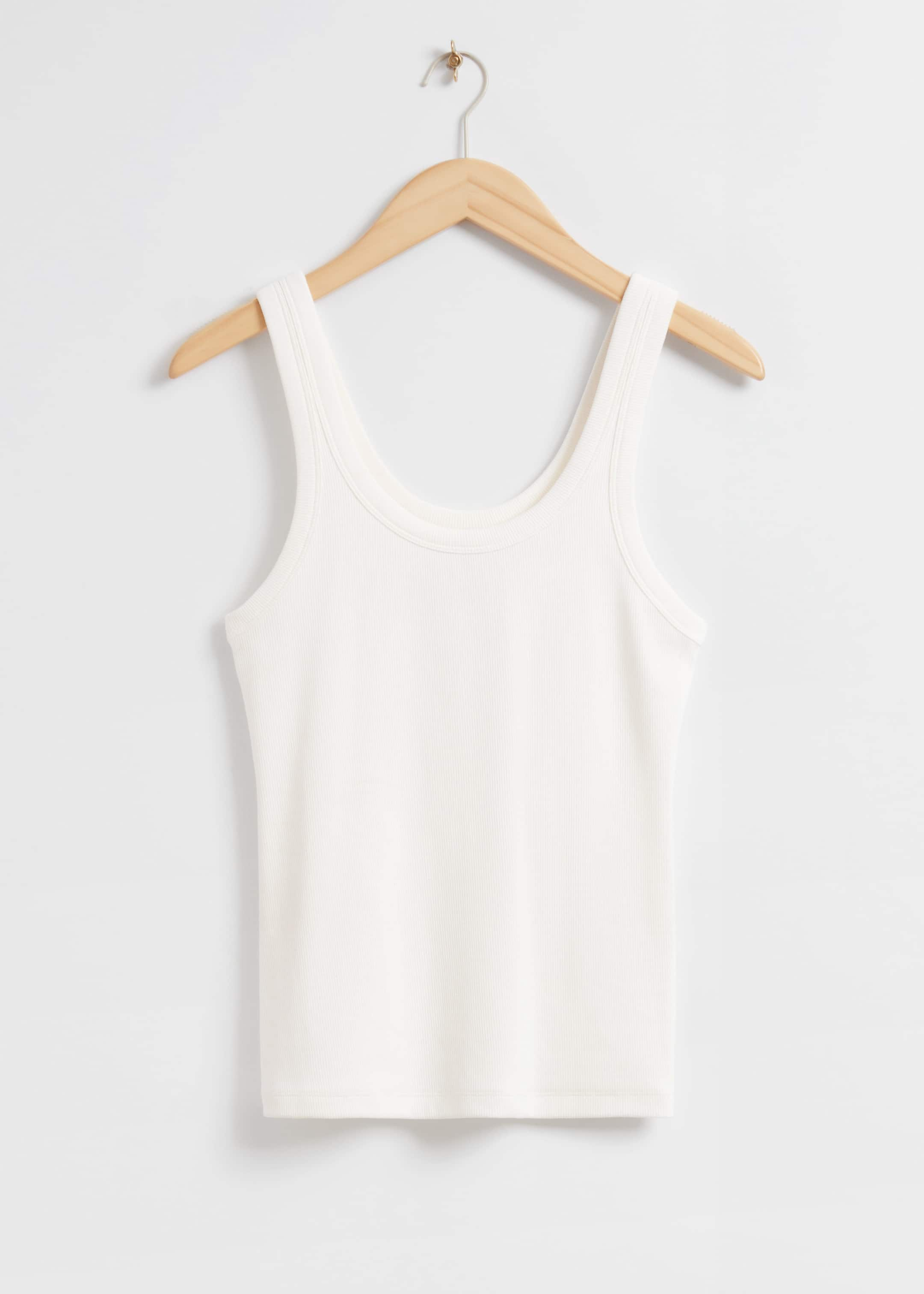 Geripptes Tanktop in schmaler Passform