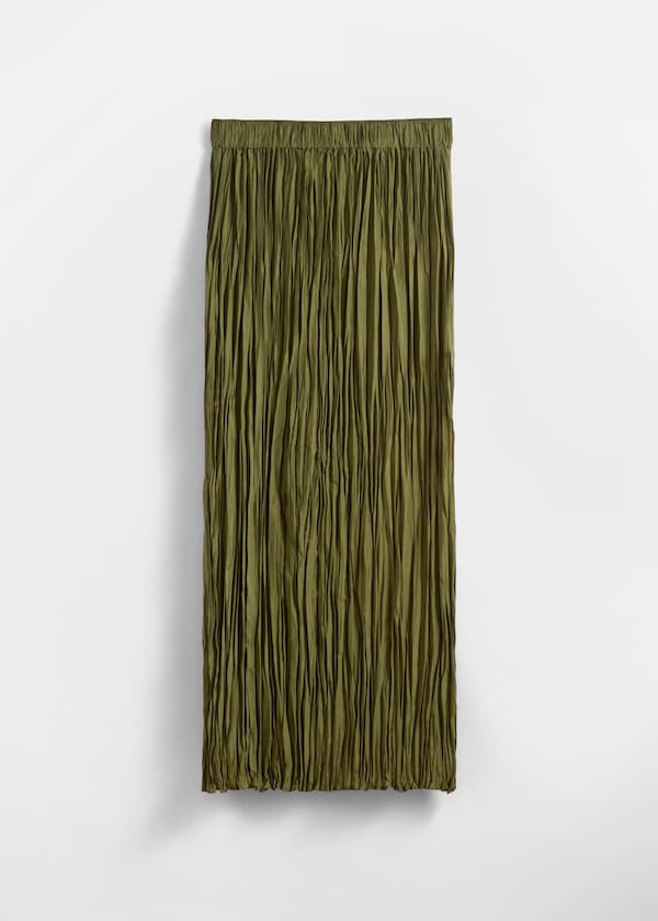 Silk Midi Skirt