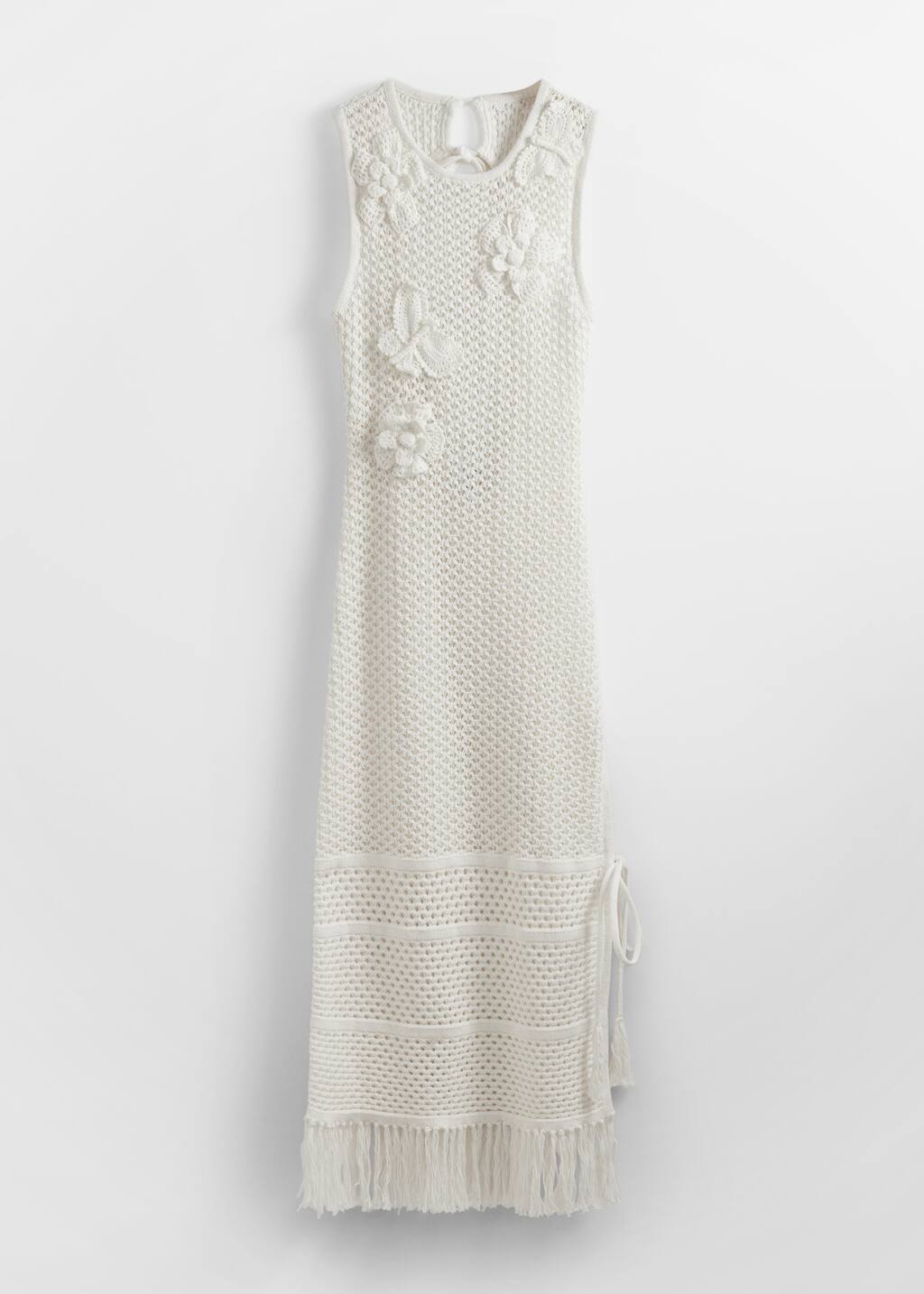 Fringed Crochet Dress
