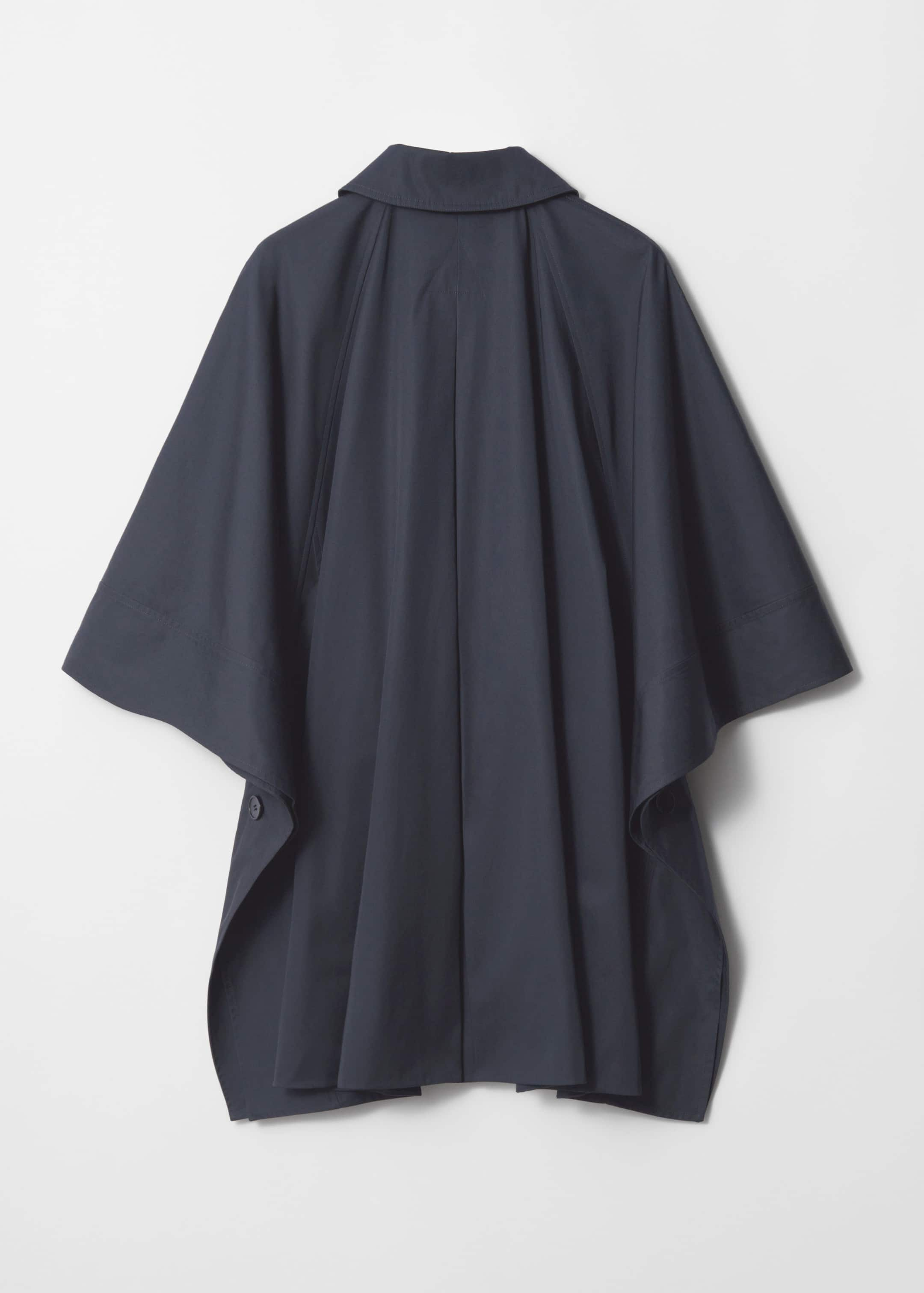 Cape trench-coat oversize - Bleu marine - Still Life