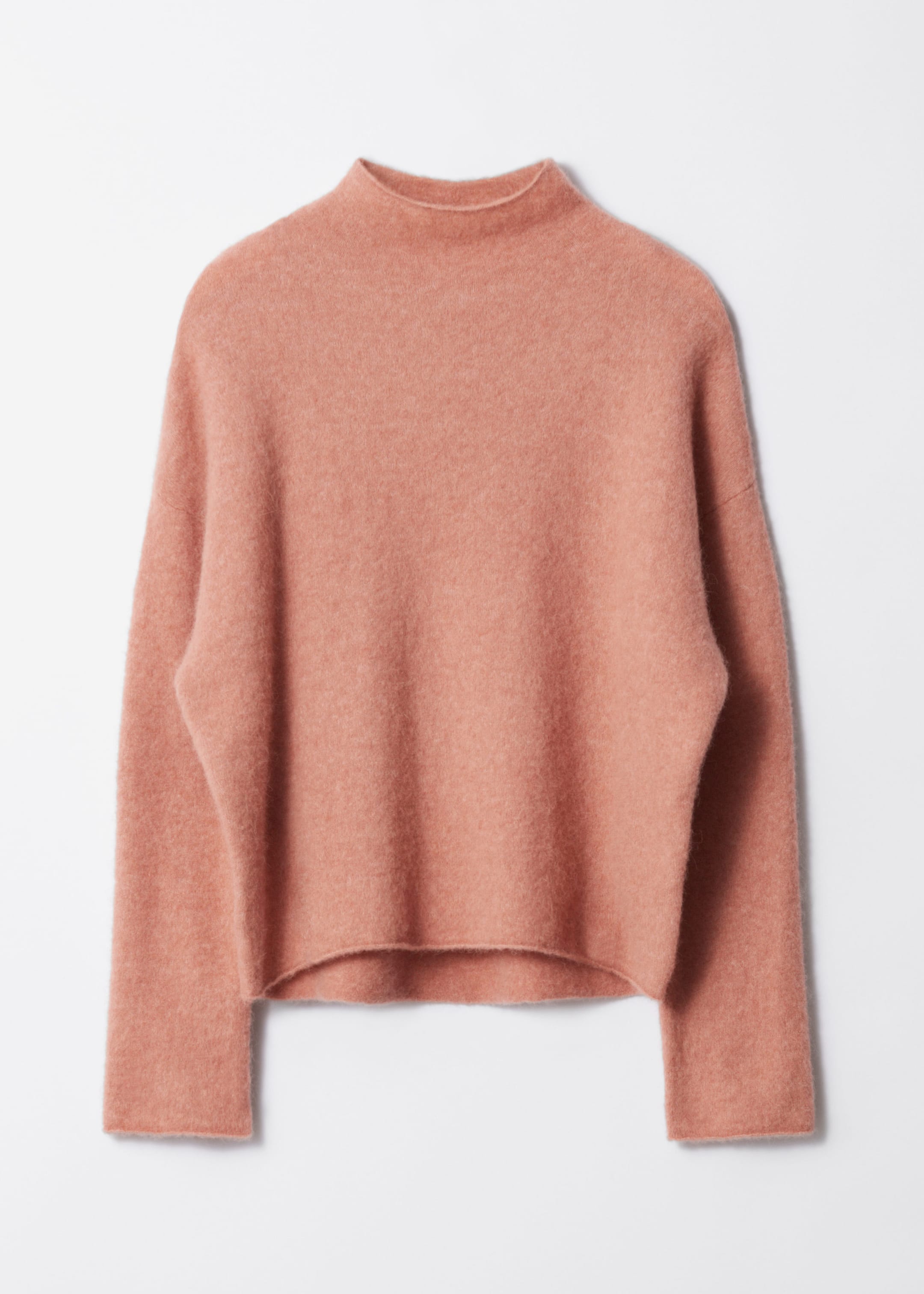 High-Neck Alpaca-Knit Jumper - Grey - Still Life