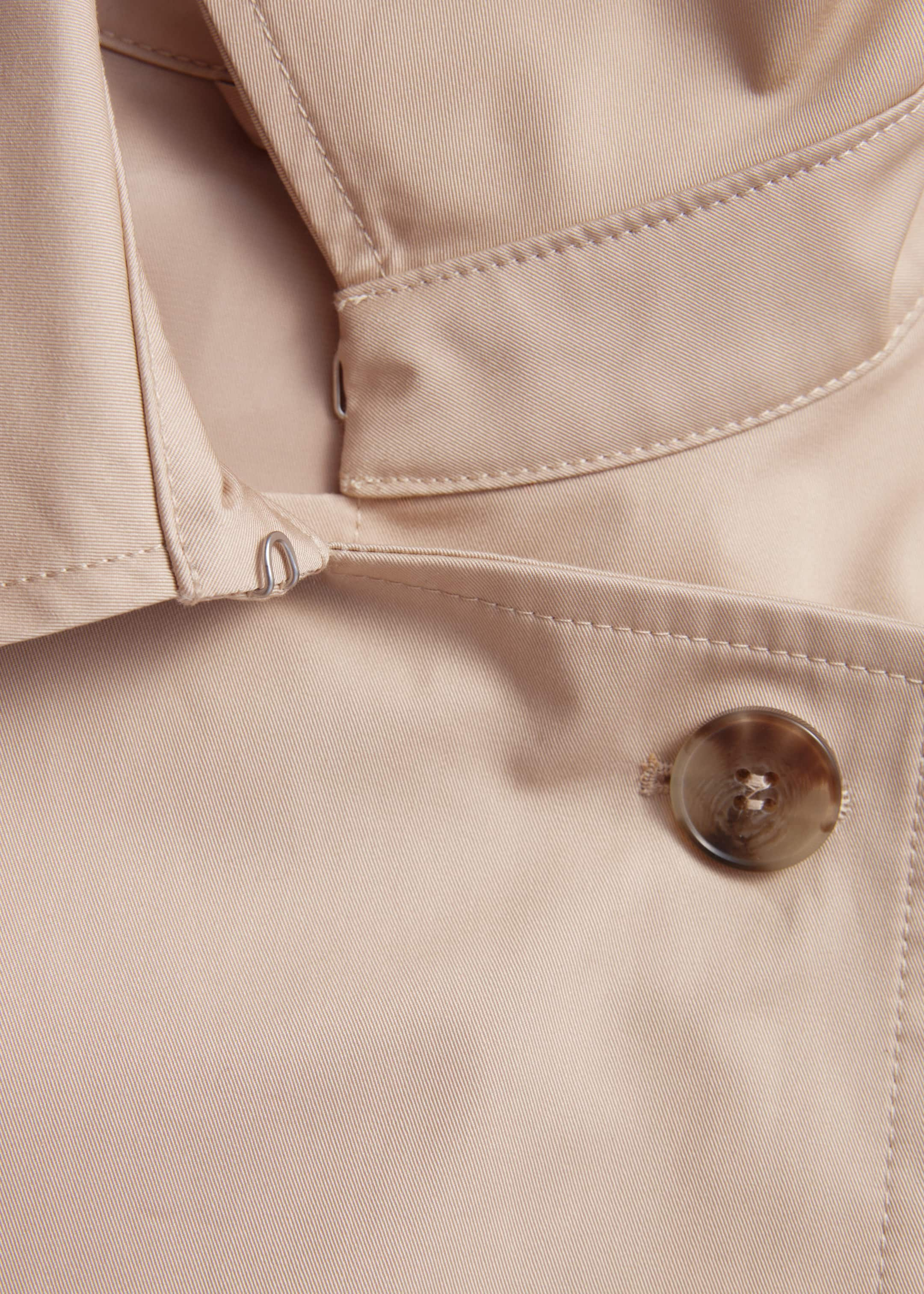 Short Trench Coat Jacket - {{variantName}} - Descriptive Detail