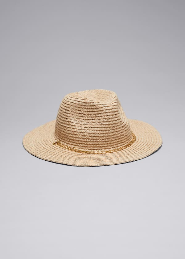 Embellished Straw Hat