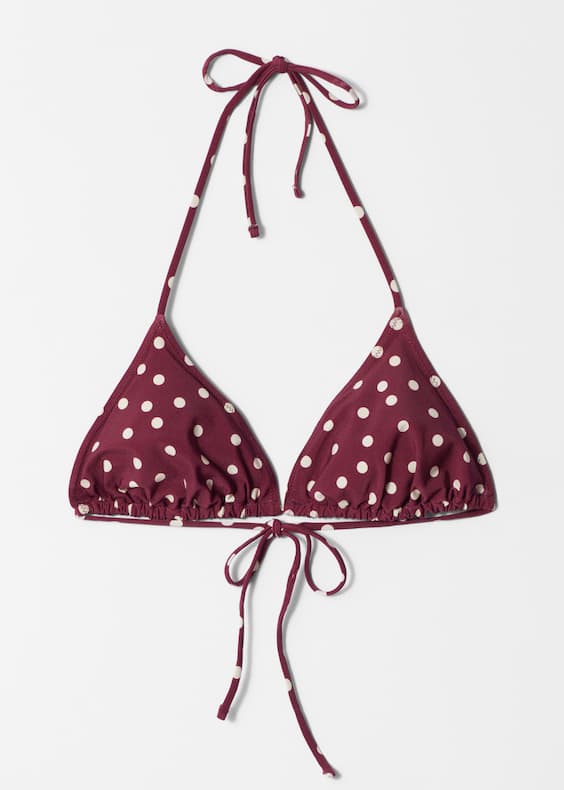 Halterneck Triangle Bikini Top