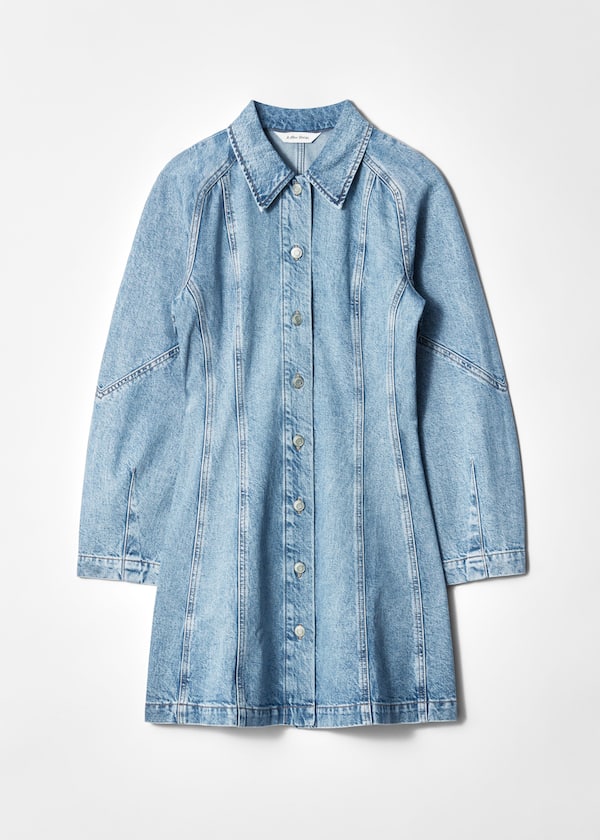 Denim Shirt Mini Dress
