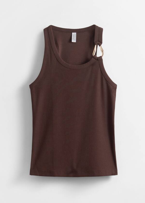 Metal-Buckle Tank Top