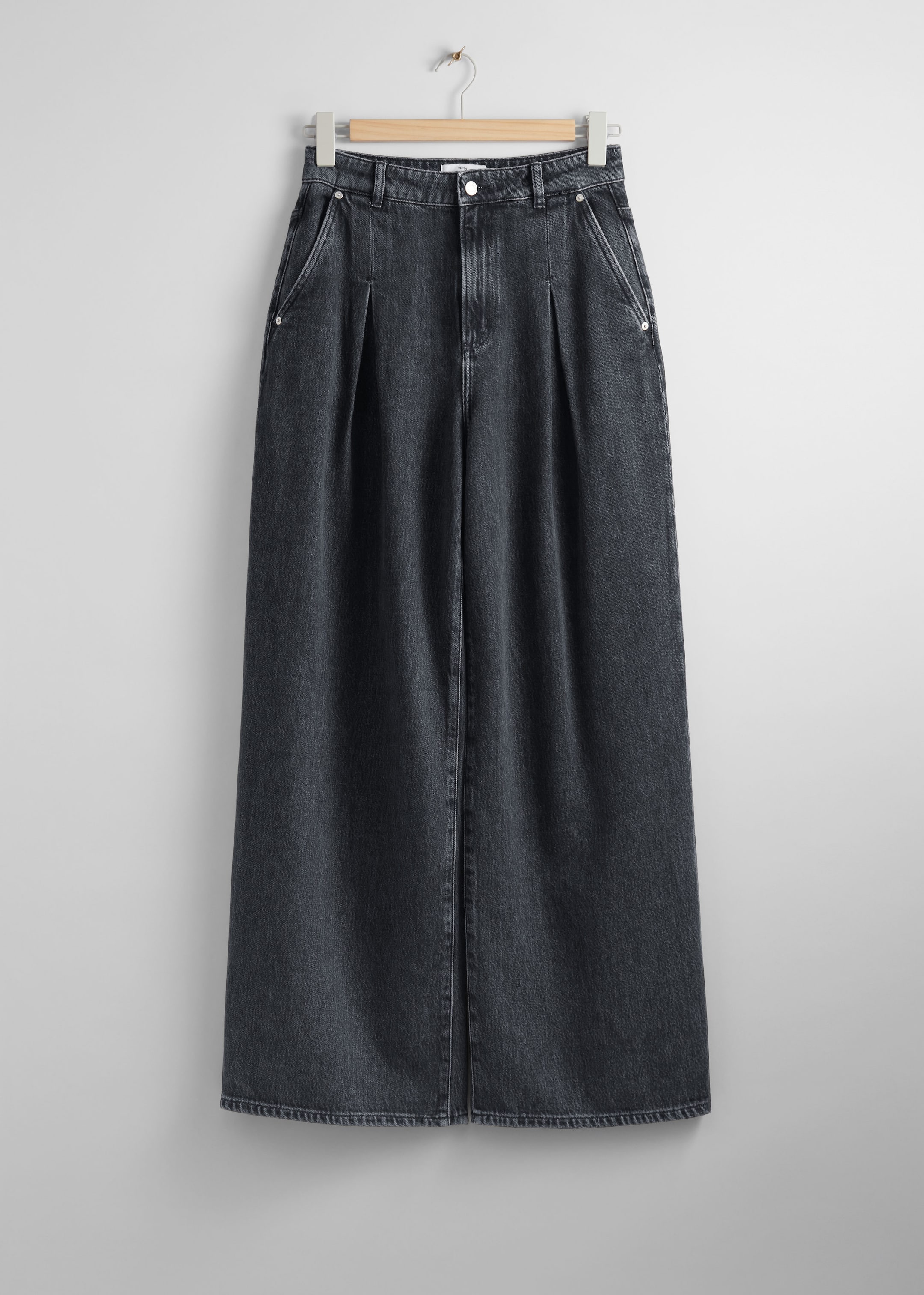 Wide Baggy Jeans - Black - Still Life