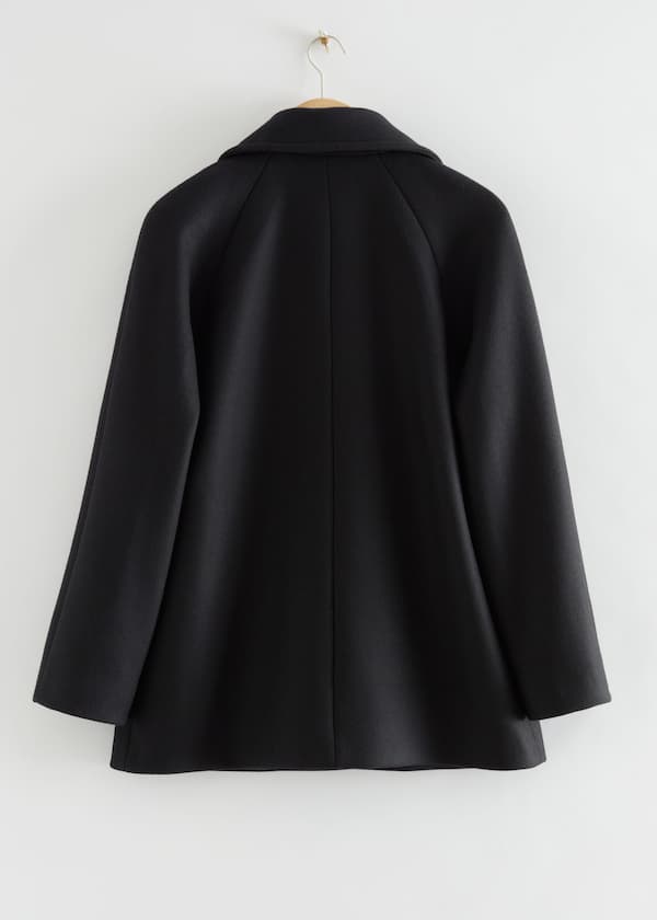 Double-Breasted Wool Pea Coat