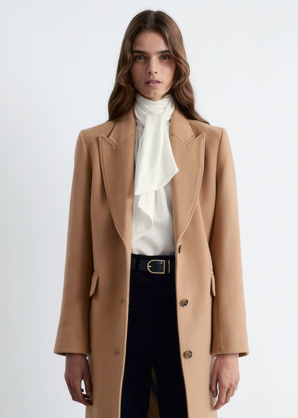 Tailored Single-Breasted Coat