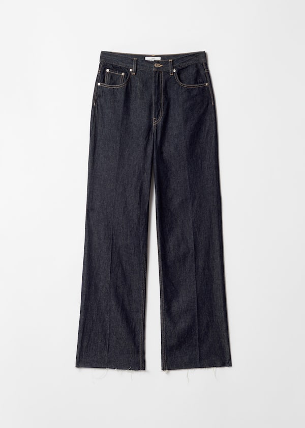 High-Waist Straight-Leg Jeans