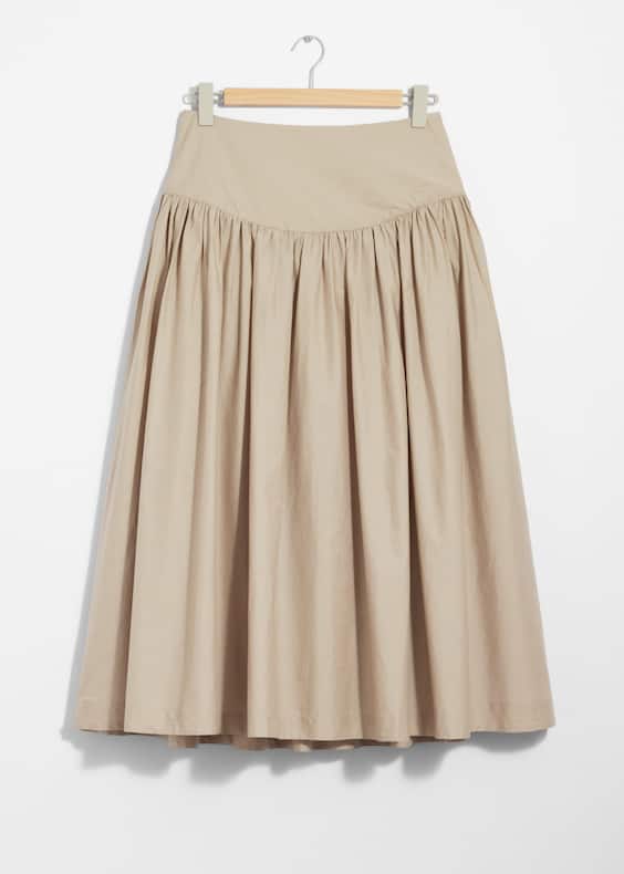 A-Line Midi Skirt