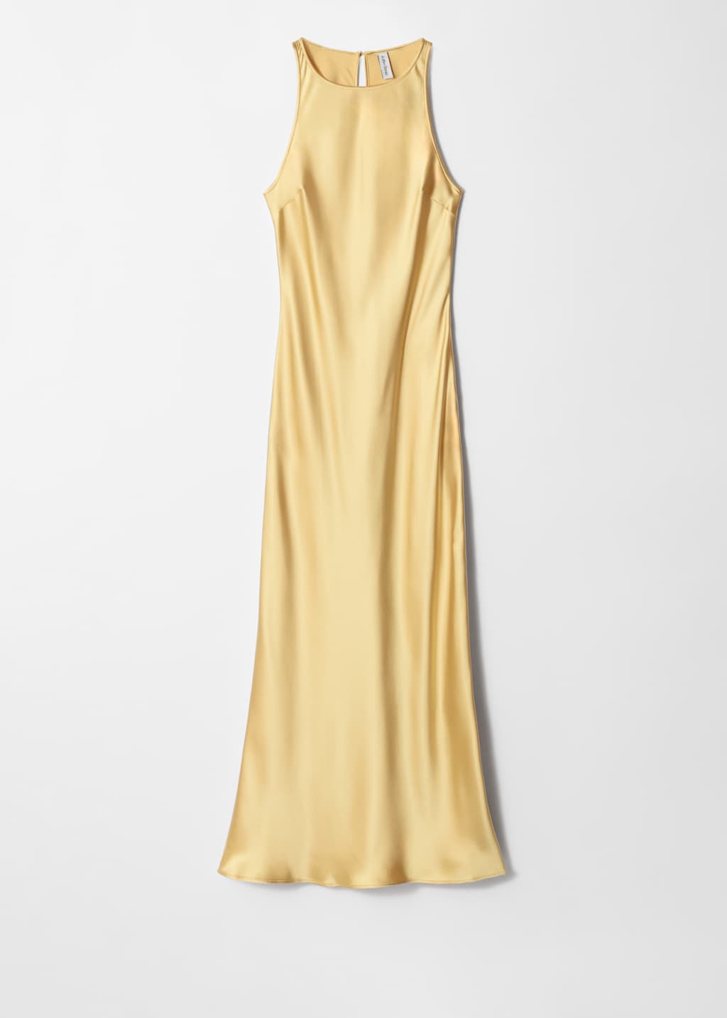 Sleeveless Satin Midi Dress