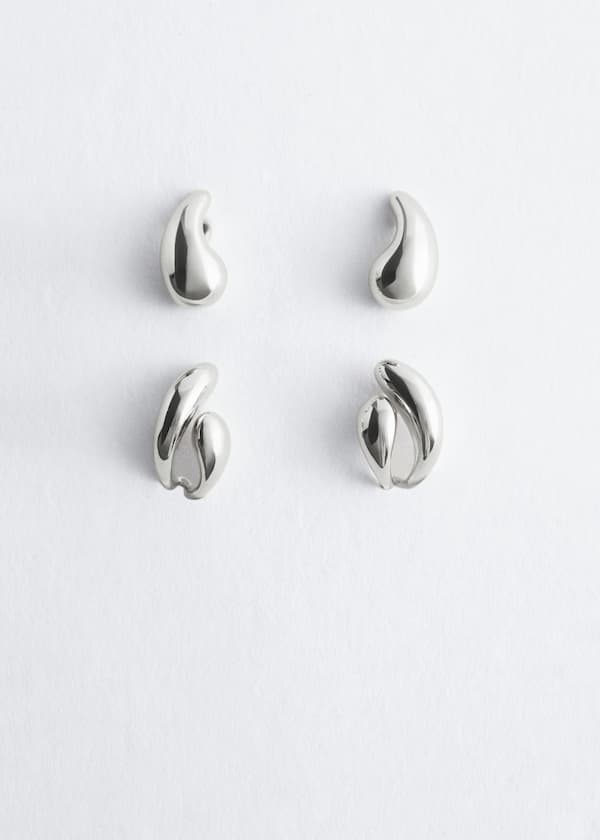 Dome Earrings Set