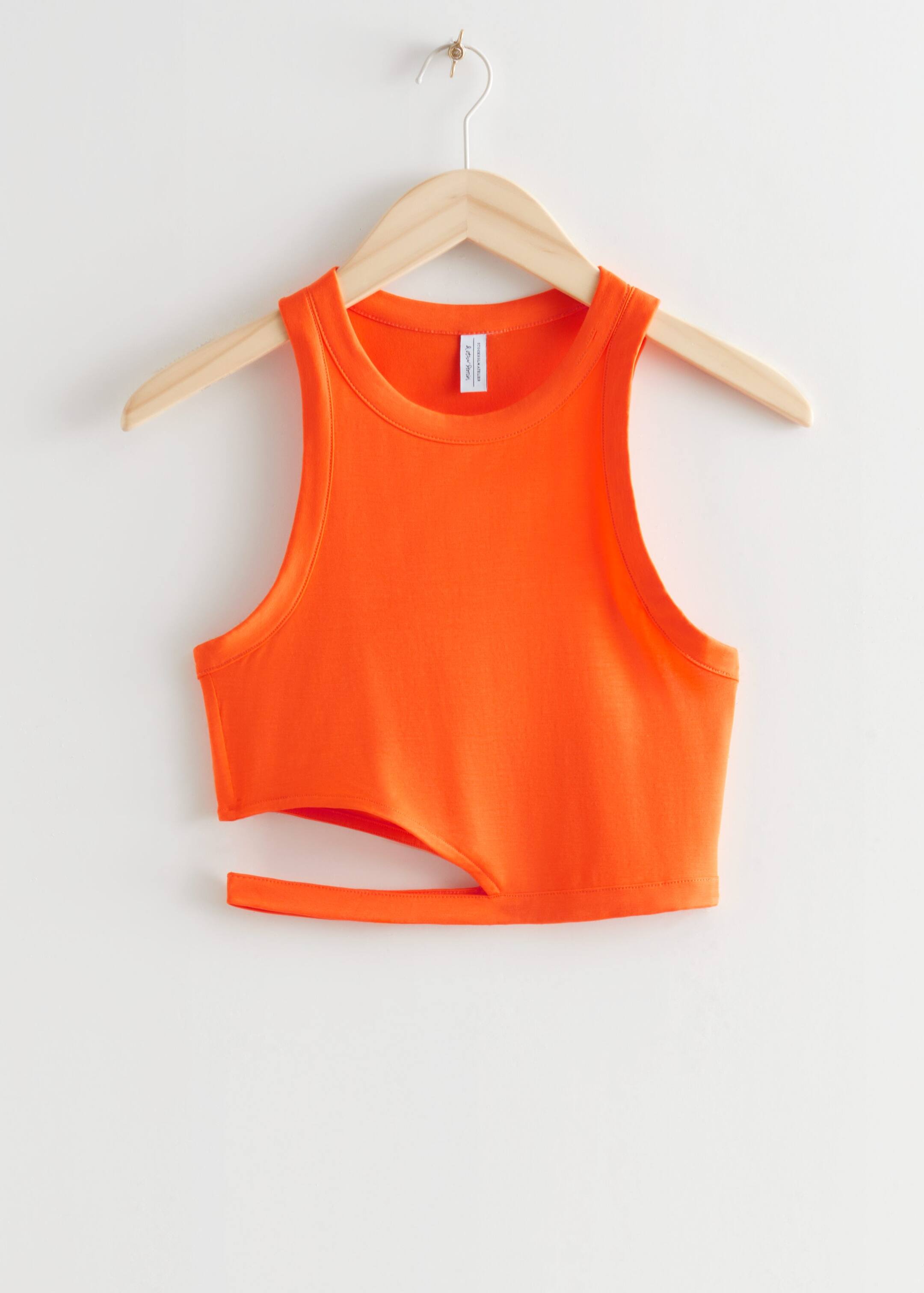 CutOut Tank Top - Orange - Stillleben