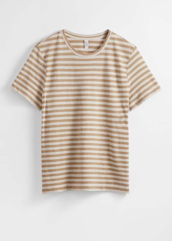 Linen-Blend T-Shirt