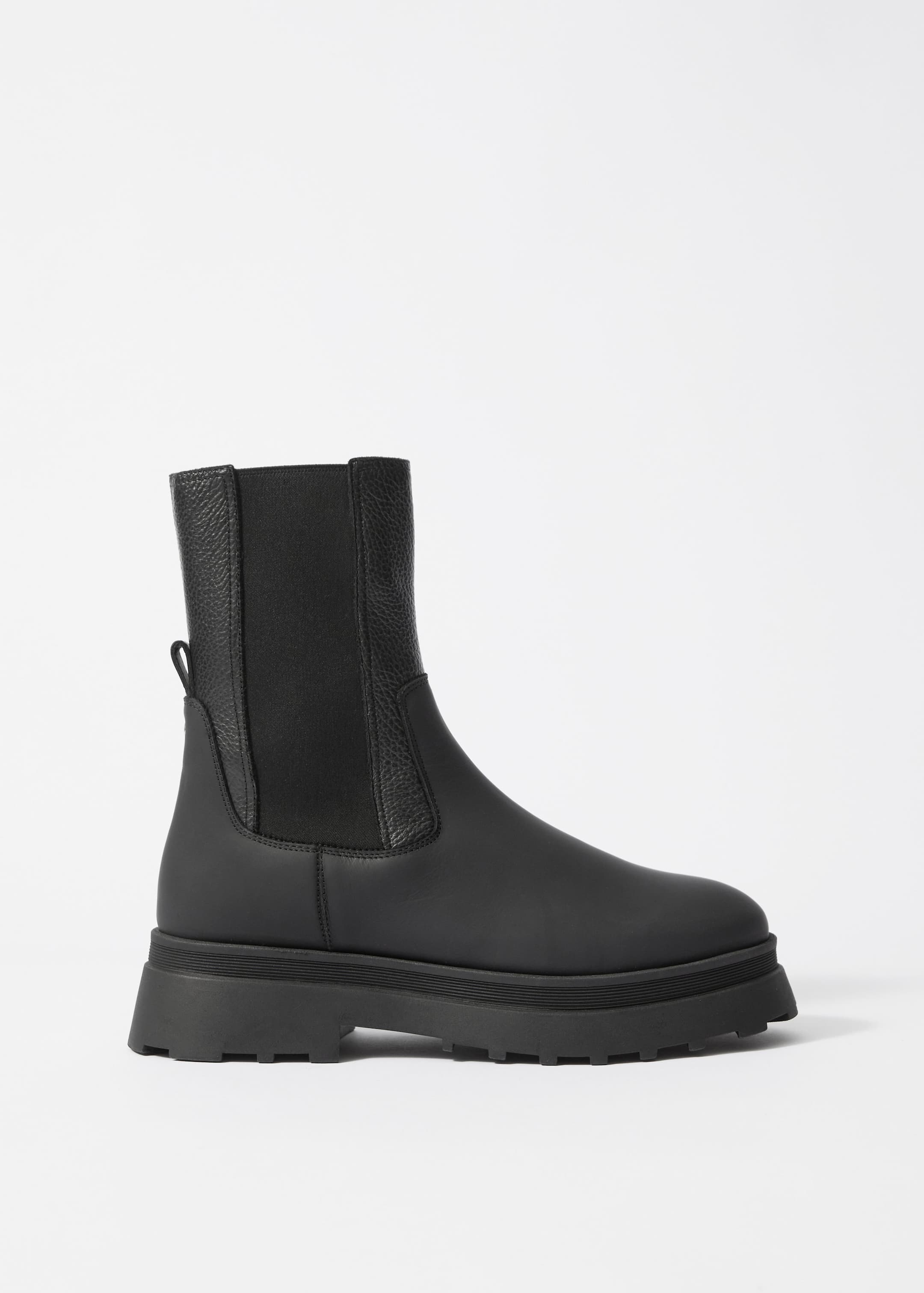 Image of Lined Leather Chelsea Boots