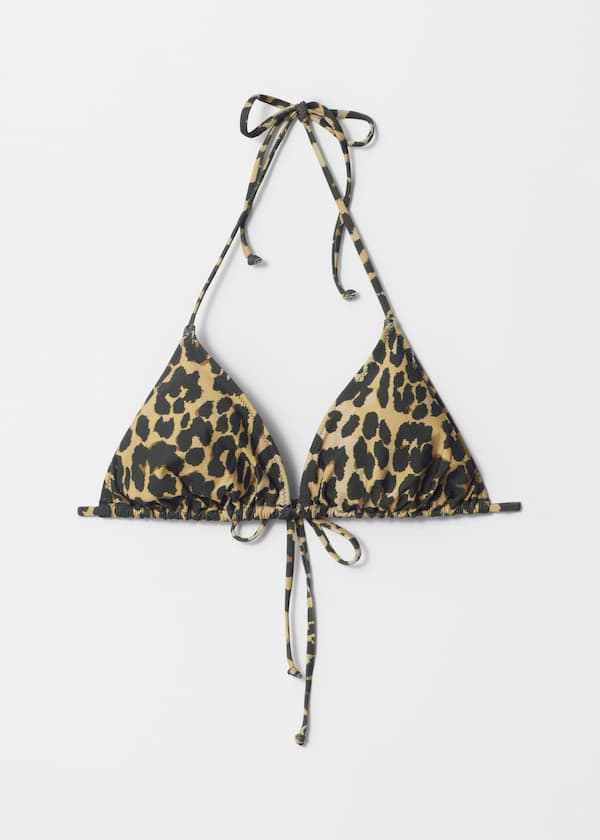 Halterneck Triangle Bikini Top