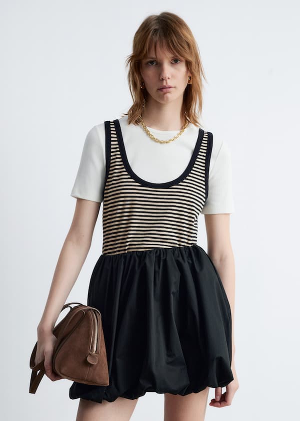 Contrast-Trim Tank Top