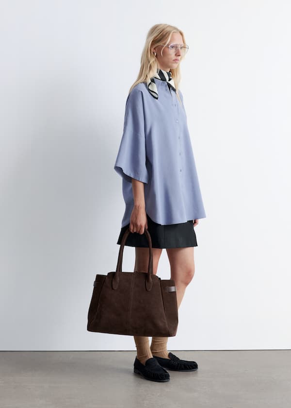Suede Tote Bag