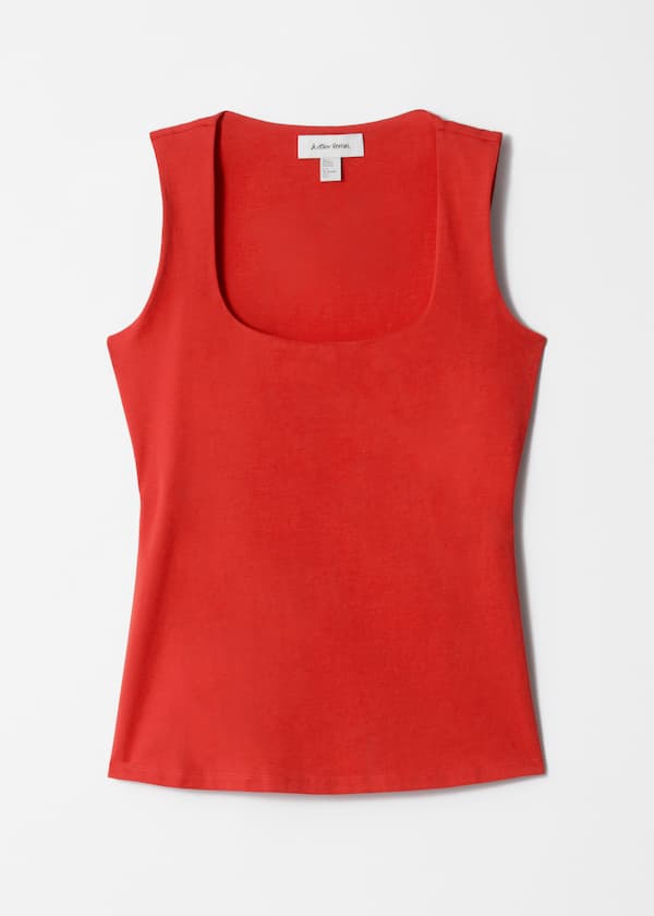 Square-Neck Tank Top
