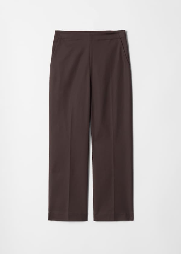 Slim Press-Crease Trousers