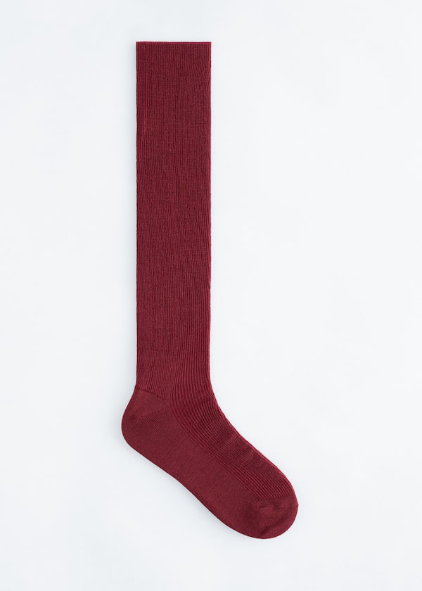Soft Knee-High Wool Socks