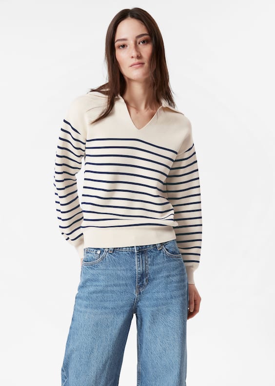 Relaxed Collared Sweater