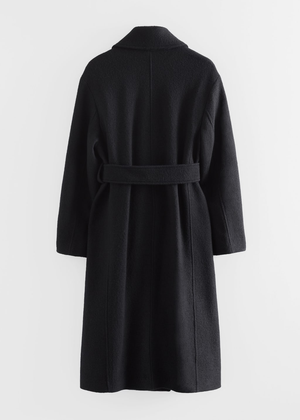 Single-Breasted Wool Maxi Coat - Grey - & Other Stories