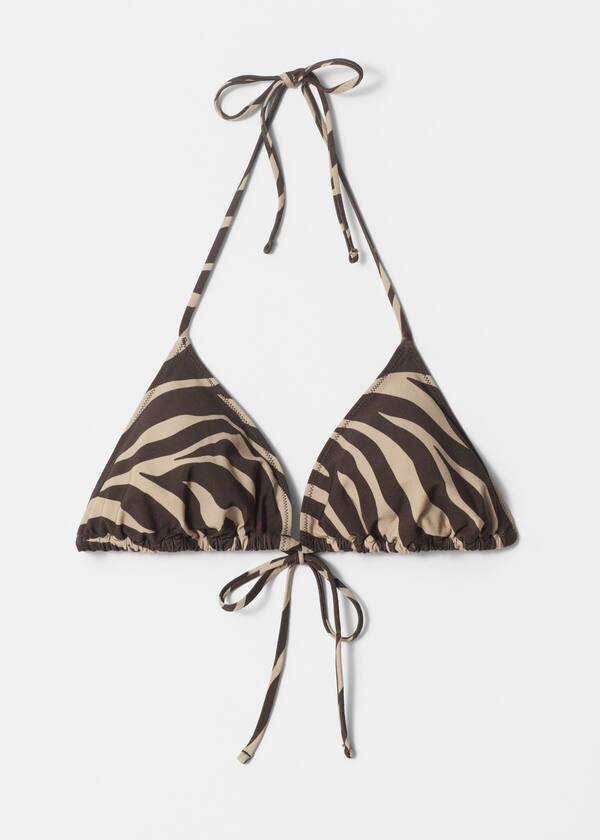 Halterneck Triangle Bikini Top